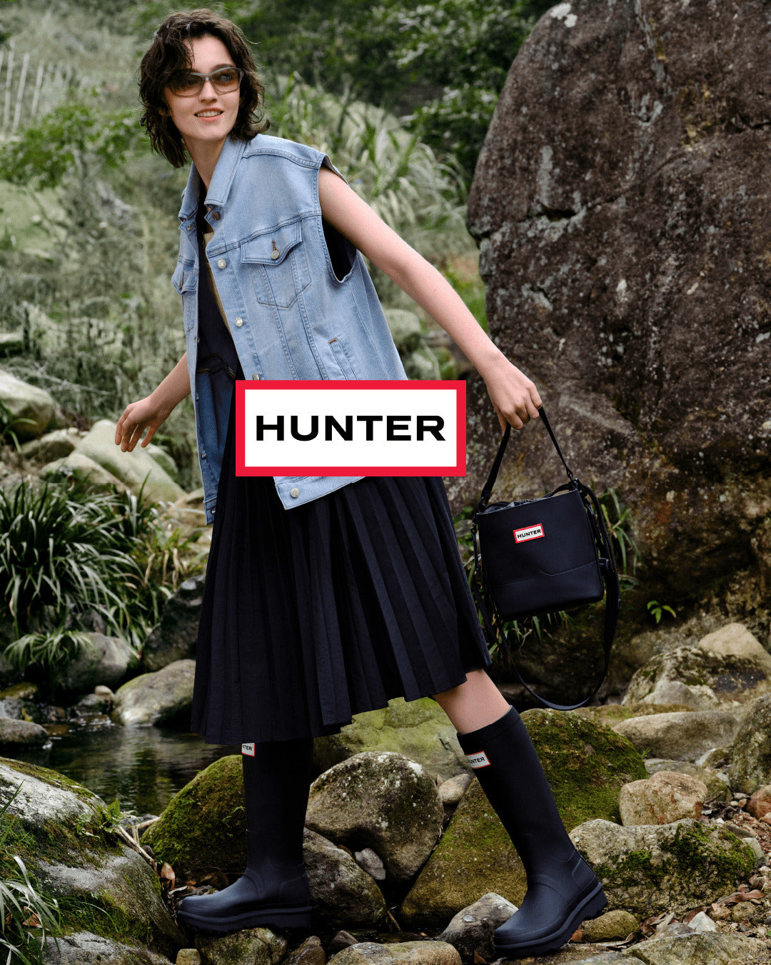 ［美品］HUNTER / ハンター HUNTER / REFINED EXPLORED ジップショートブーツ｜ESTNATION