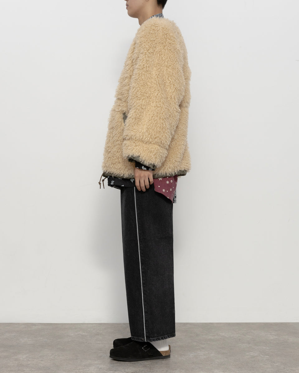 【23AW】<ジェーン スミス>ダブルニードルファーリバーシブルジャケット