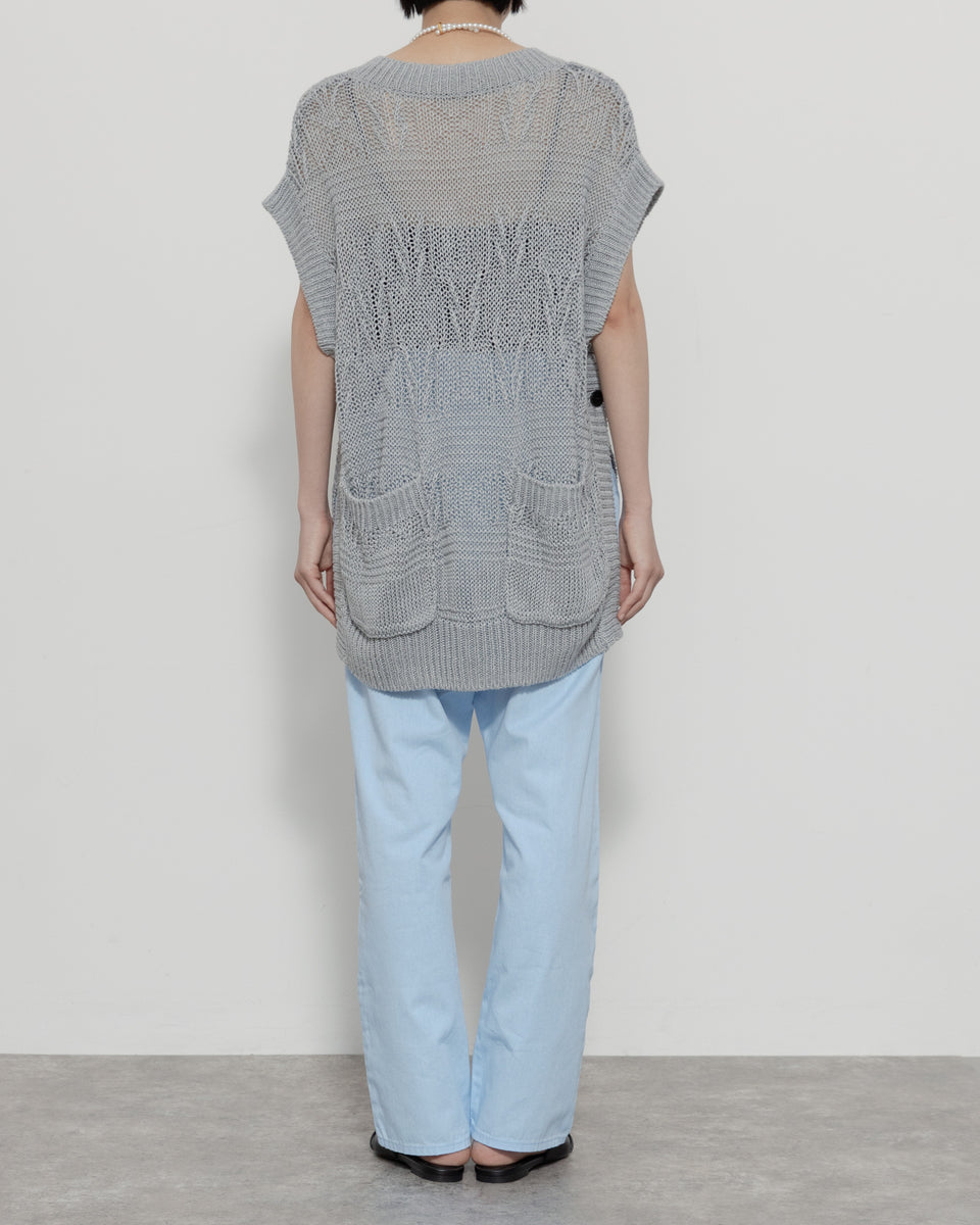 【23SS】<th products>リネンフィッシャーマンベスト