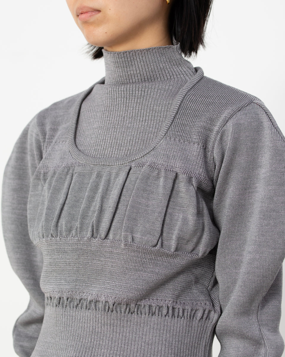 【23AW】<TARO HORIUCHI>レイヤードネックトップ