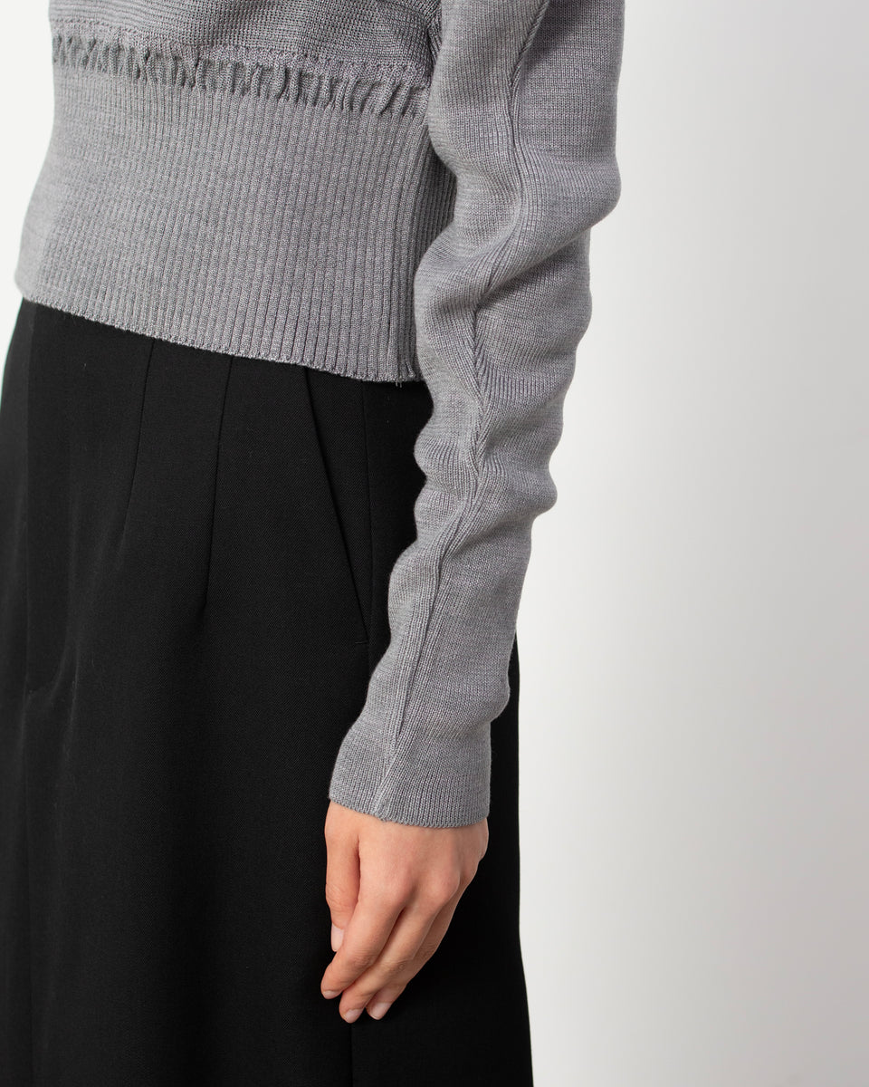 【23AW】<TARO HORIUCHI>レイヤードネックトップ
