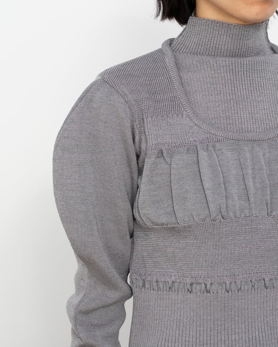 【23AW】<TARO HORIUCHI>レイヤードネックトップ