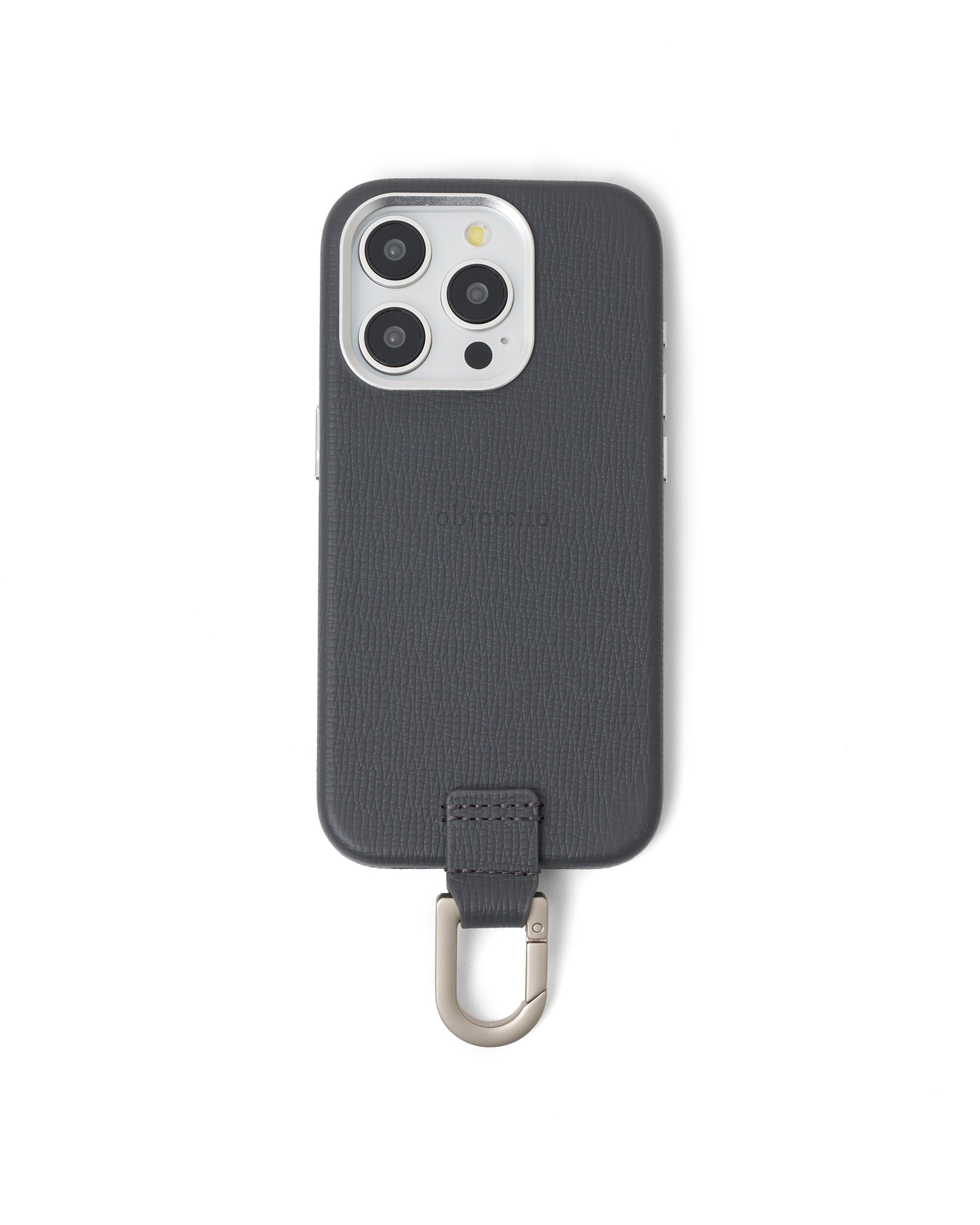 objects iPhone13 カラビナ付ケースとカードケースストラップ carabiner-