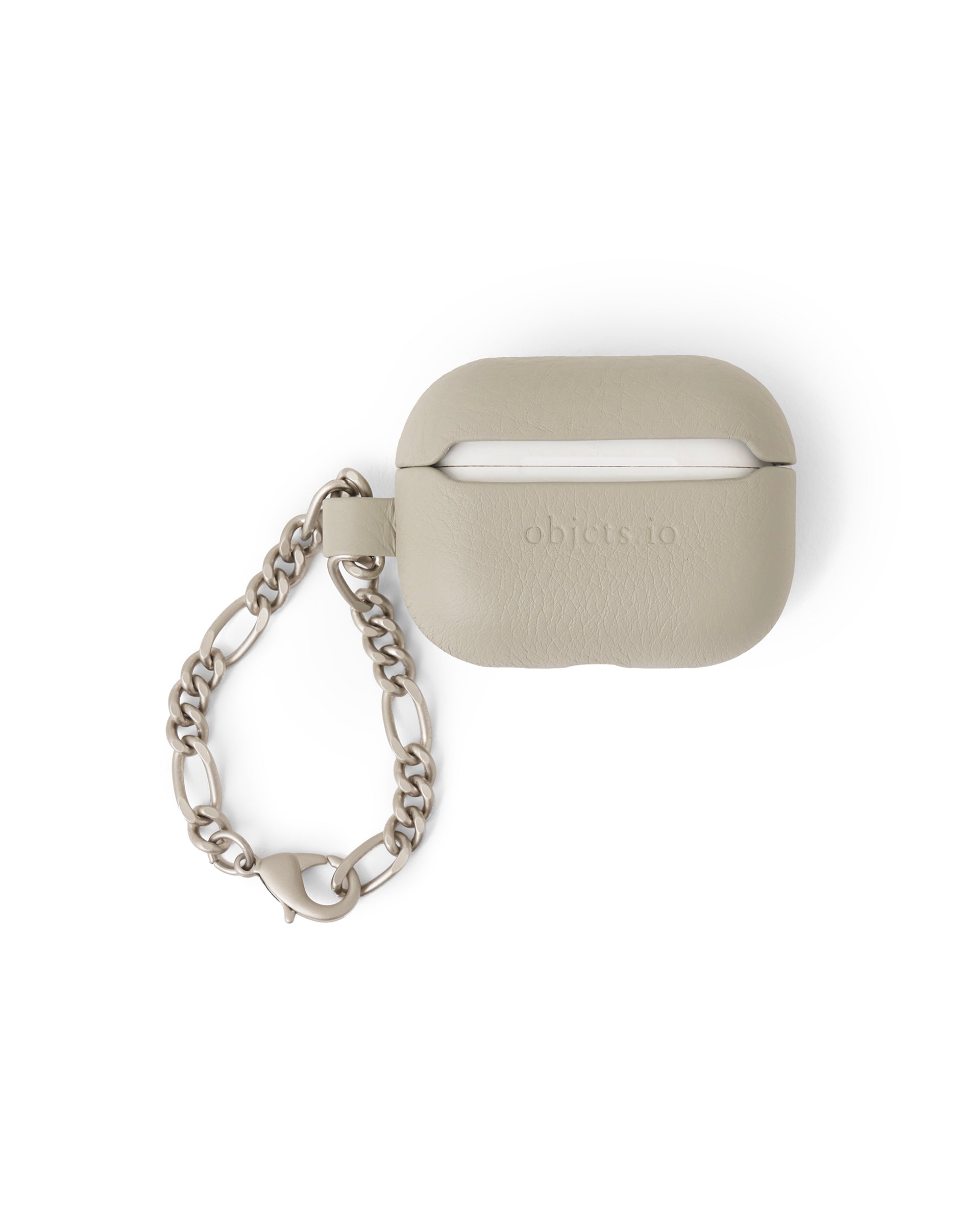 aiueaoui ハンドオブジェ アクセサリーケース objcts.io】チェーン付レザーAirPods Proケース – ファッション