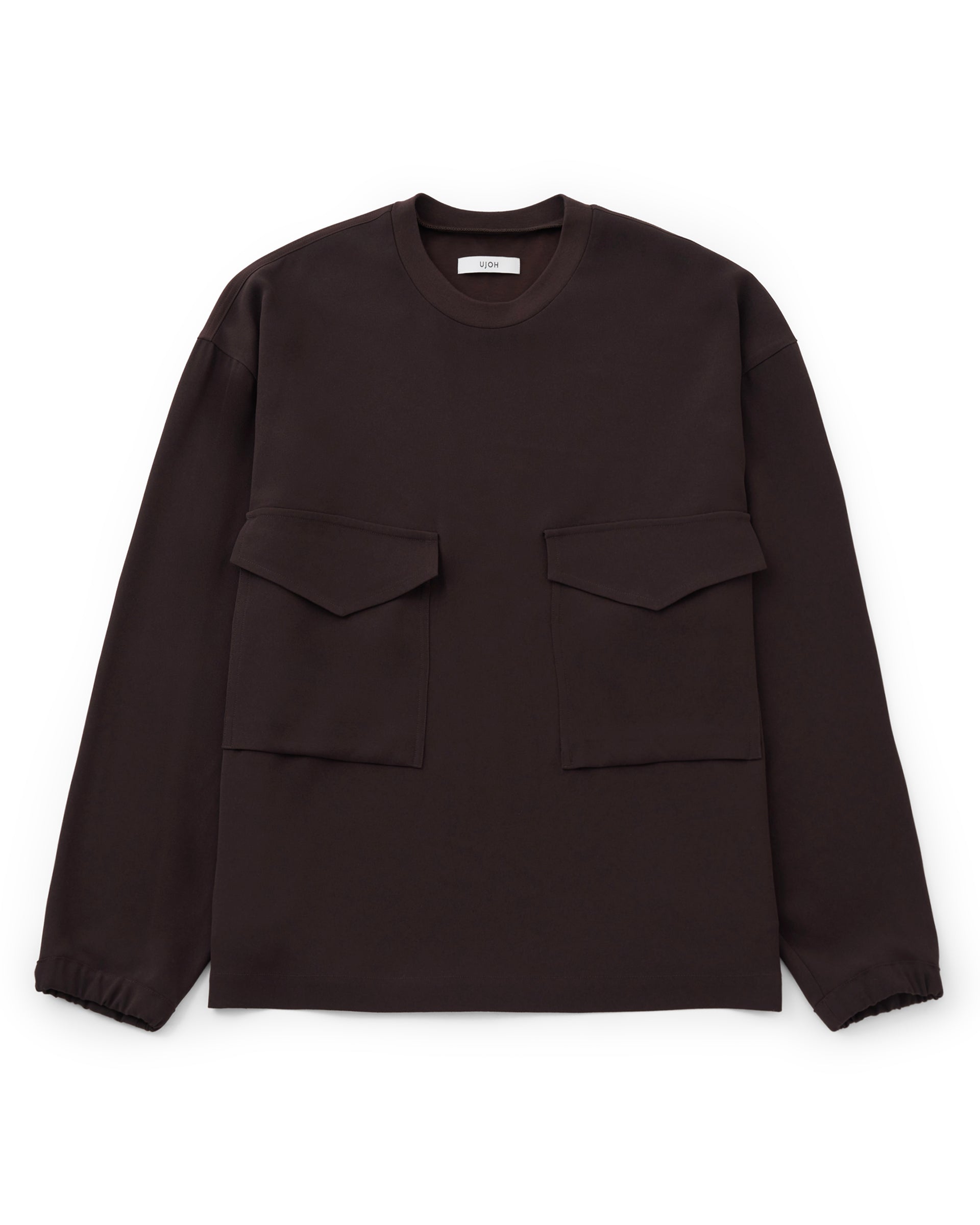 UJOH】ポケットロングスリーブプルオーバー – ファッションスナップストア