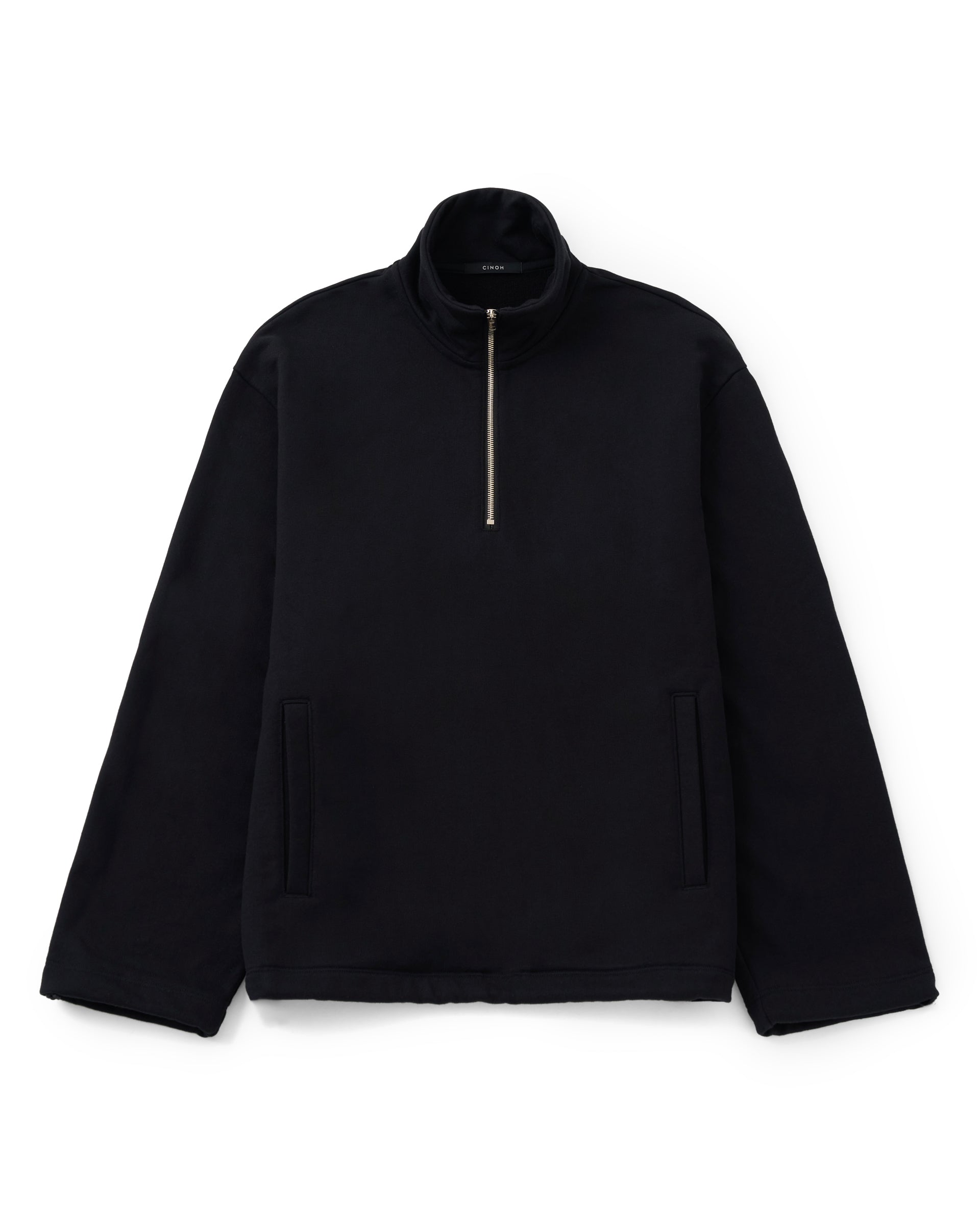 CINOH】ヘレンスウェットハーフジッププルオーバー – ファッション