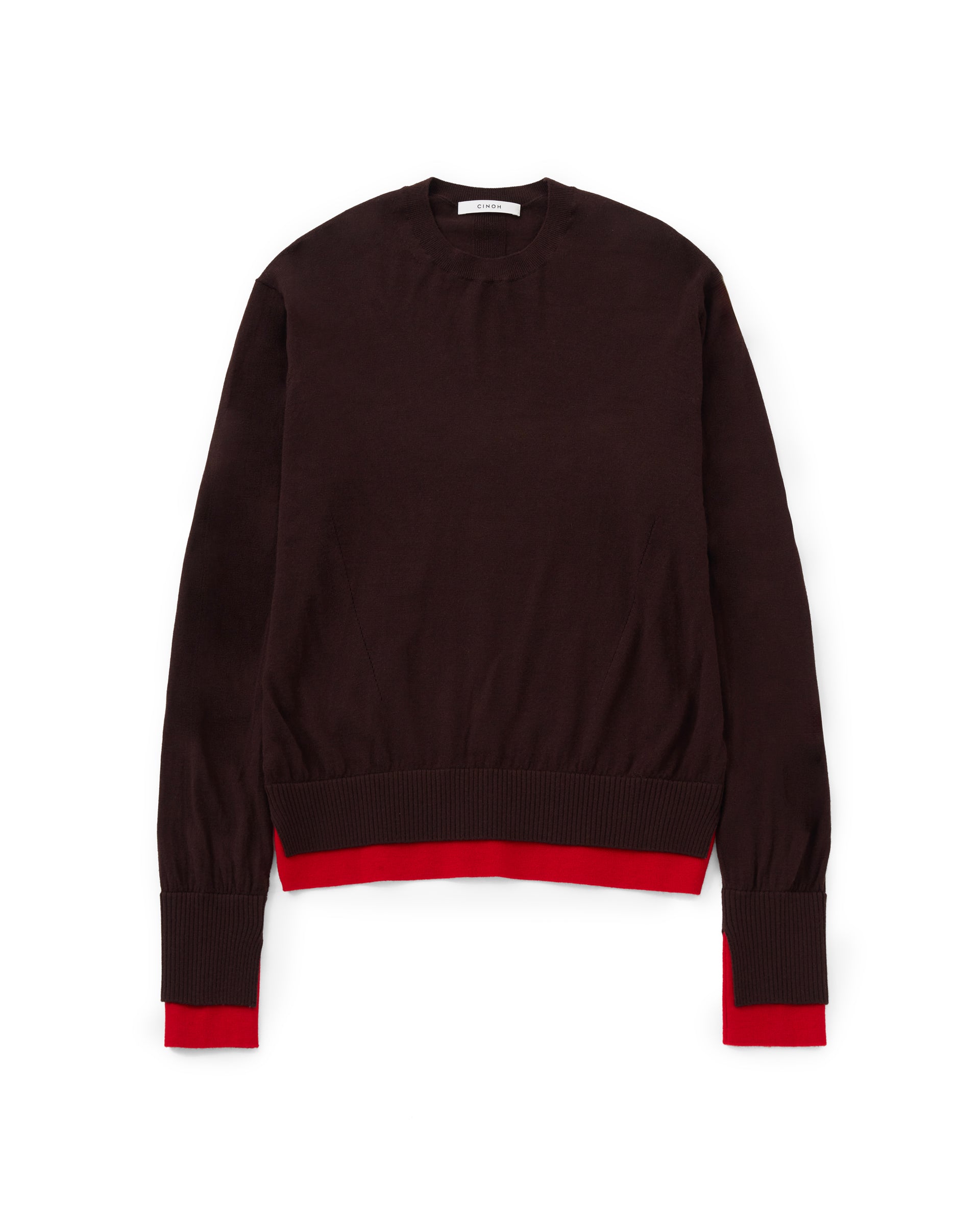 CINOH - 【美品】CINOHリブニット CINOH】バイカラートリムニット – ファッションスナップストア