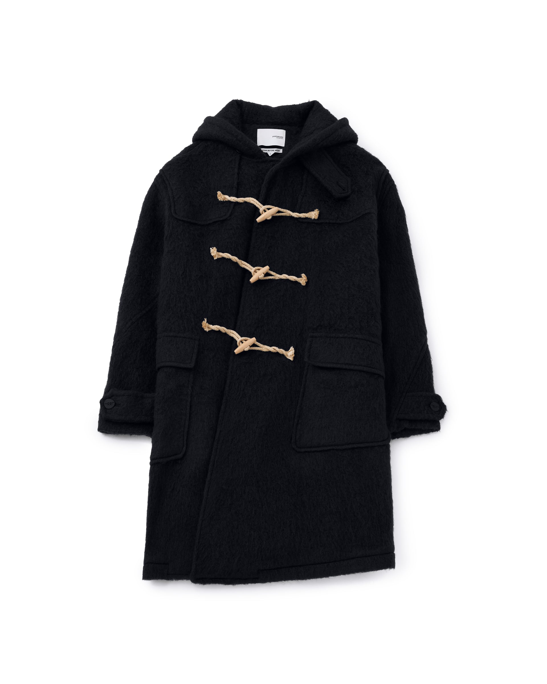 2023.11月購入 美品 DENHAM ダッフルコート 黒 yoshiokubo】シャギーツイストダッフルコート – ファッション