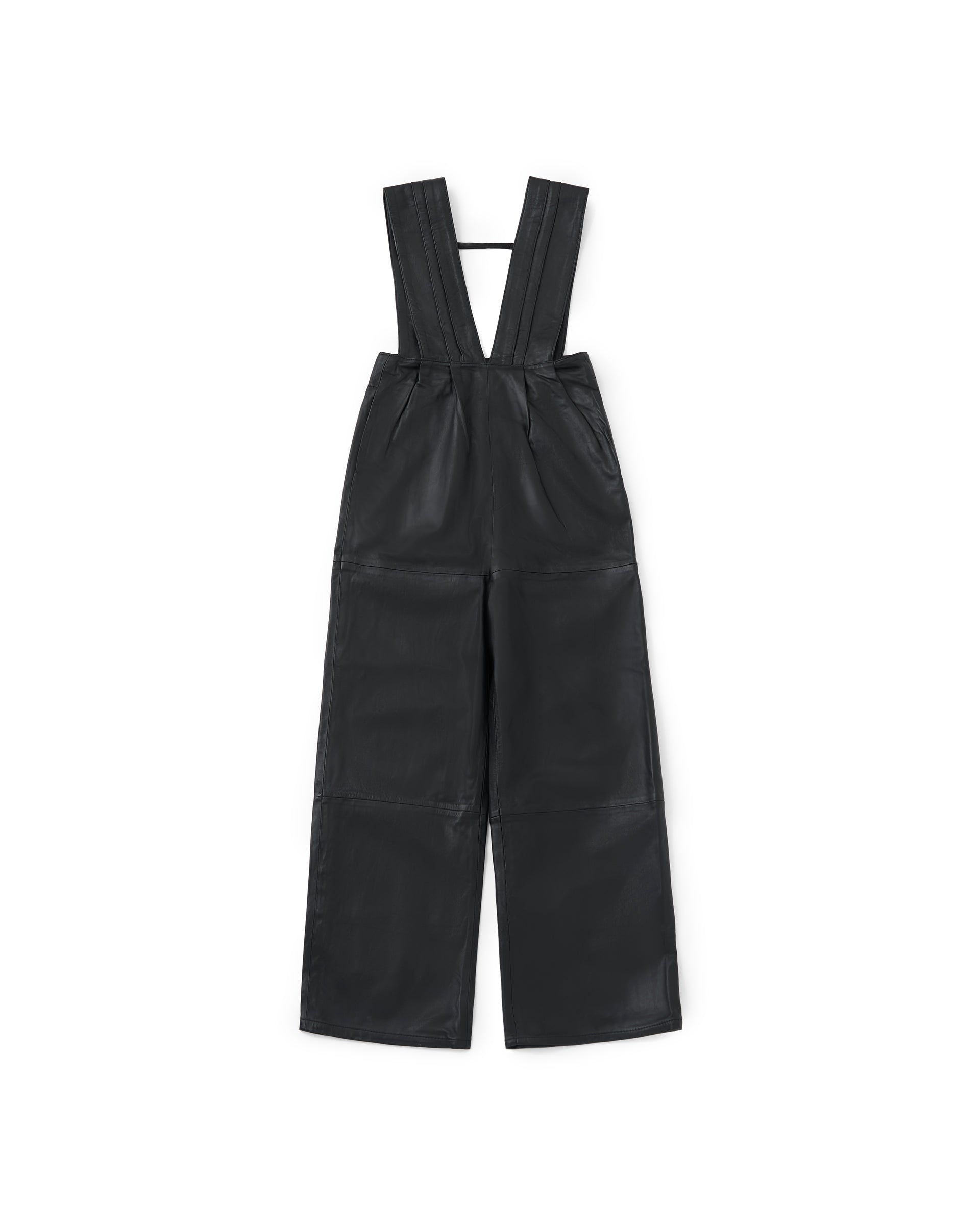 SEEALL】レザータスキパンツ ブラック | 海外製 オールインワン