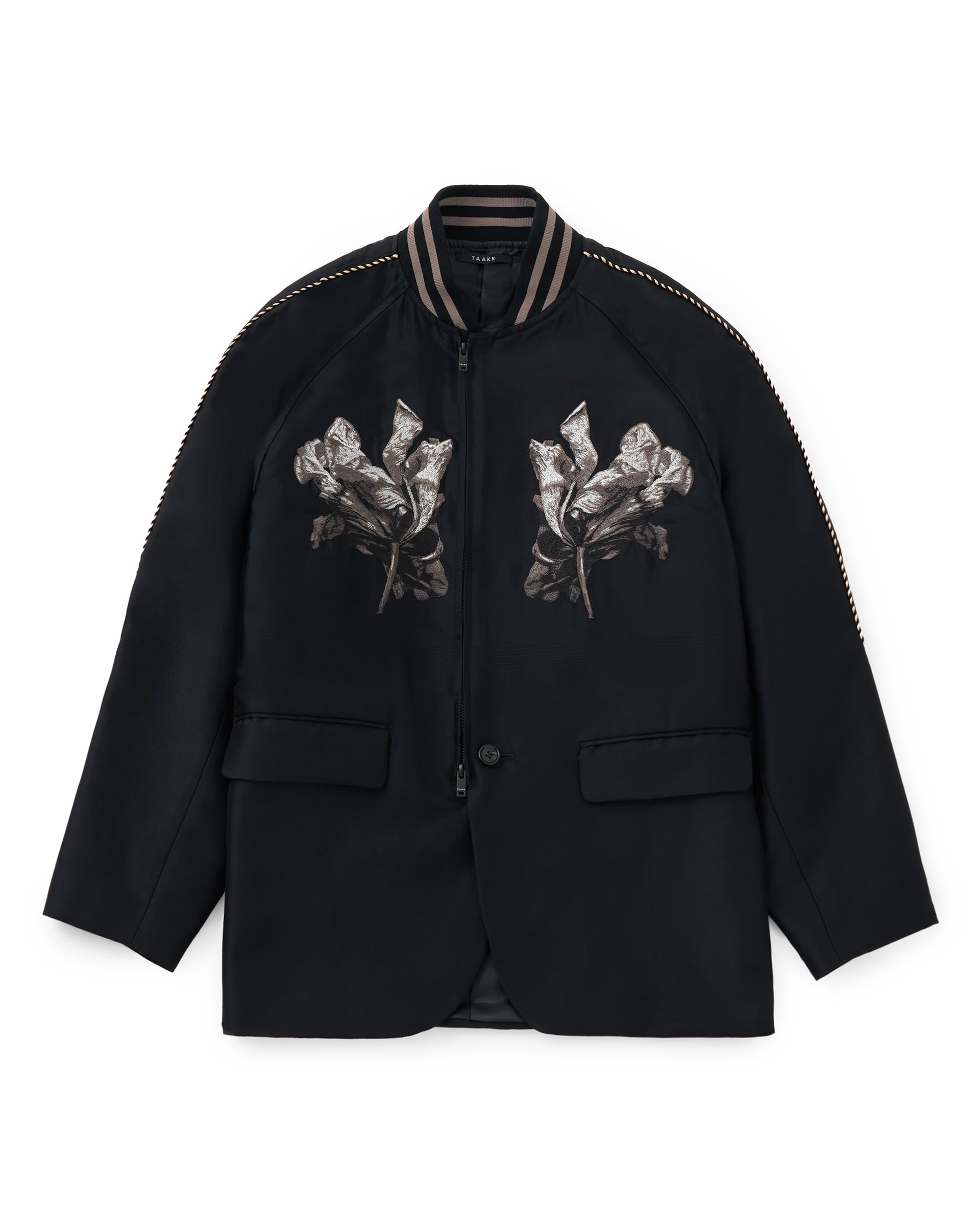 【定価132,000円】TAAKK 21SS 花柄 リネンテーラードジャケット 定価132,000円】TAAKK 21SS 花柄 リネンテーラードジャケット
