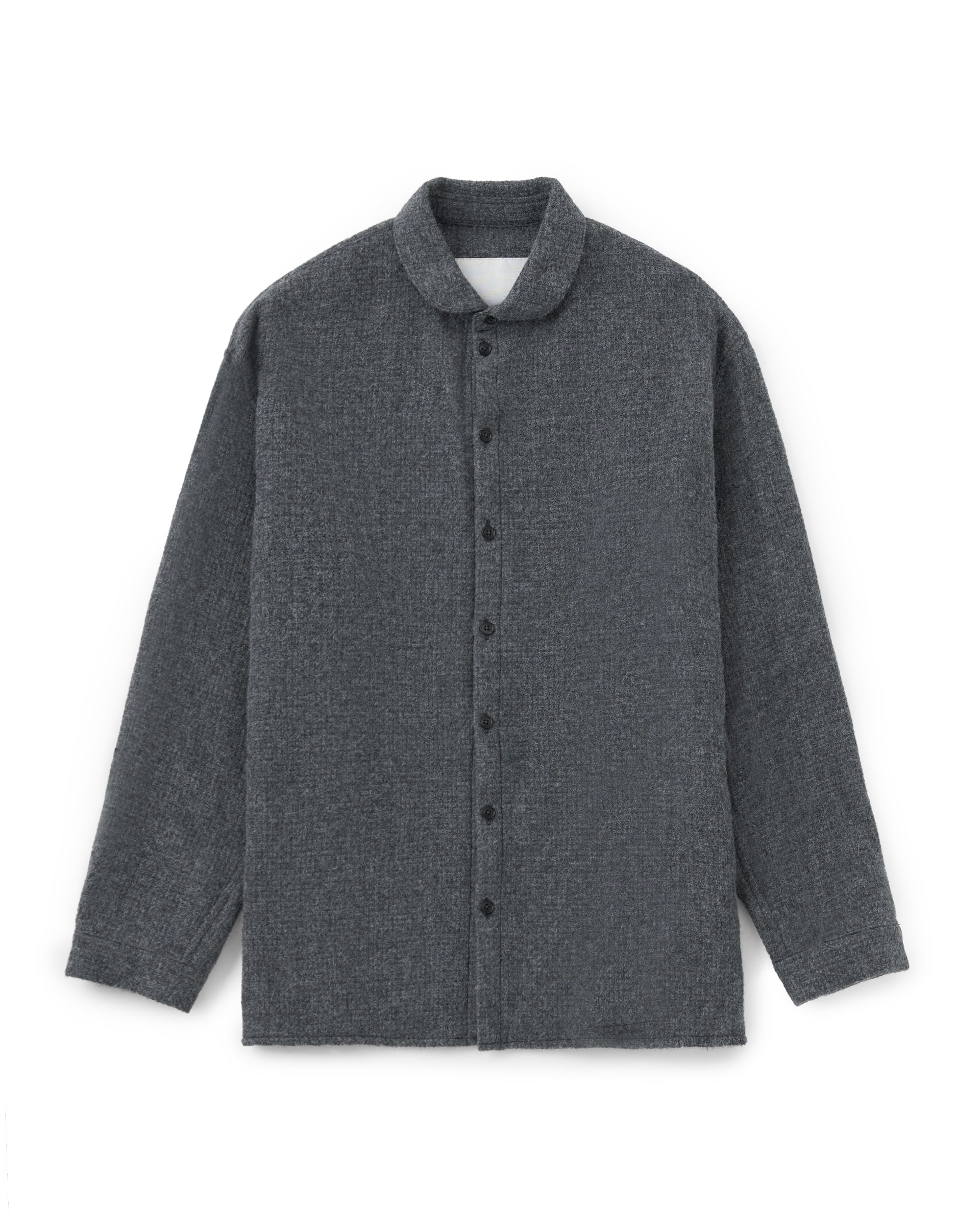 nonnotte】オーバーサイズシャツラウンドカラー – ファッション