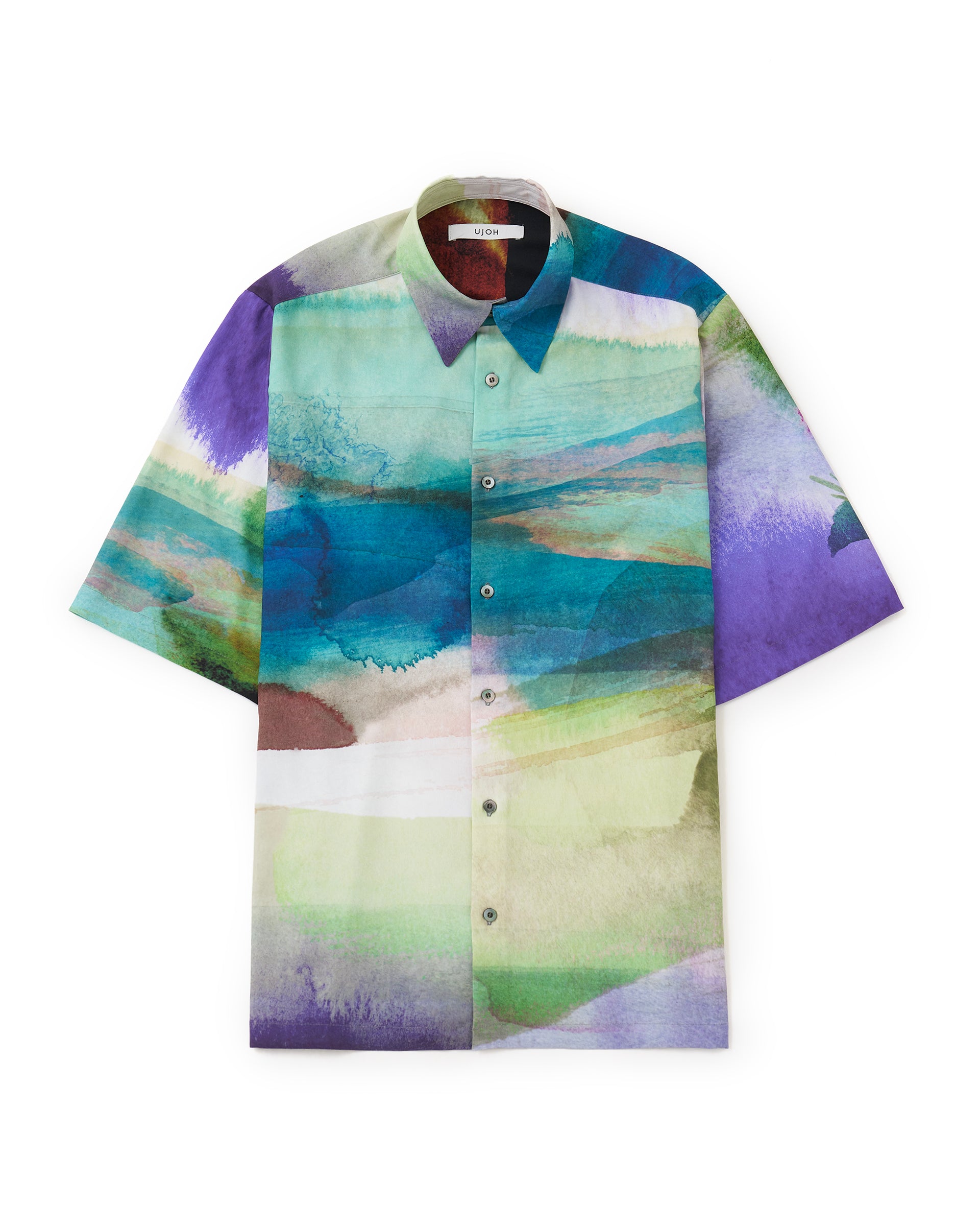 UJOH】レギュラーカラー ハーフスリーブシャツ シャツ – ファッション