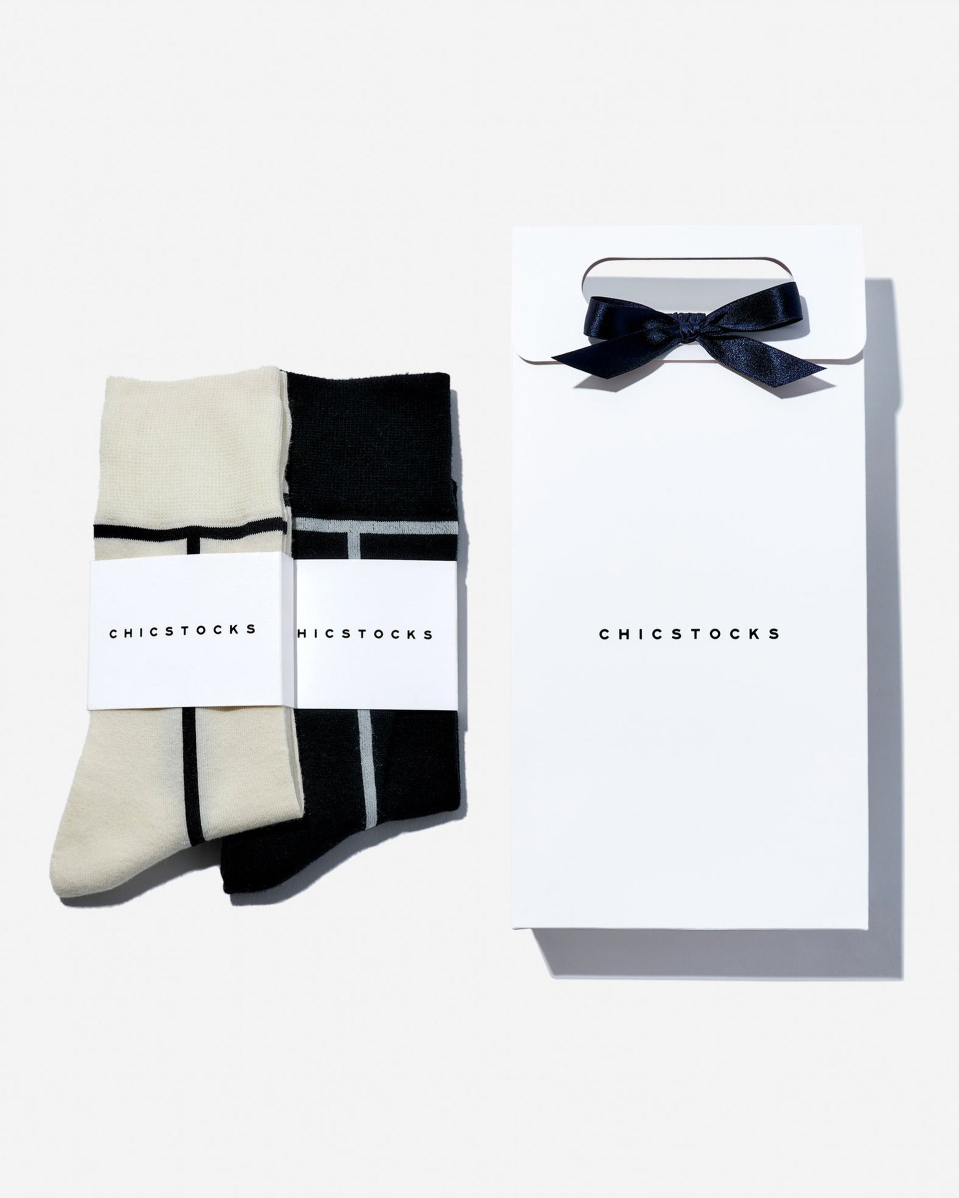 CHICSTOCKS】2足ギフトボックスセット（モノトーン） – ファッション