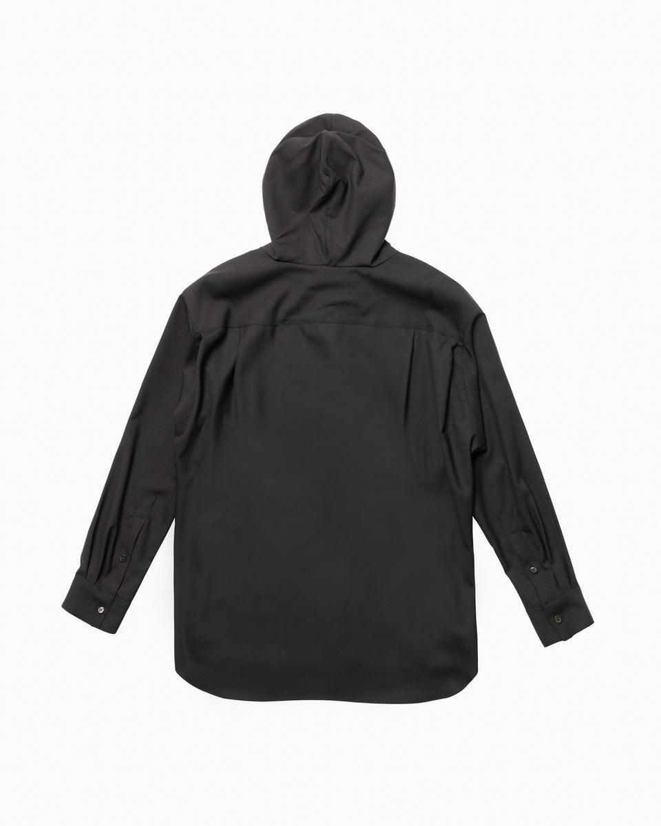 【23AW】フードウールシャツ