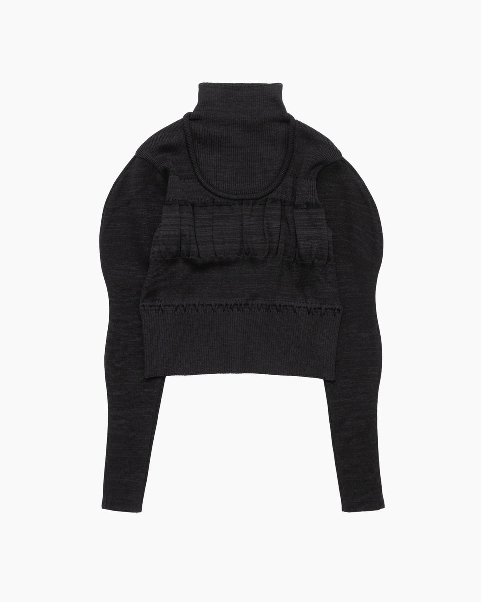 【23AW】<TARO HORIUCHI>レイヤードネックトップ