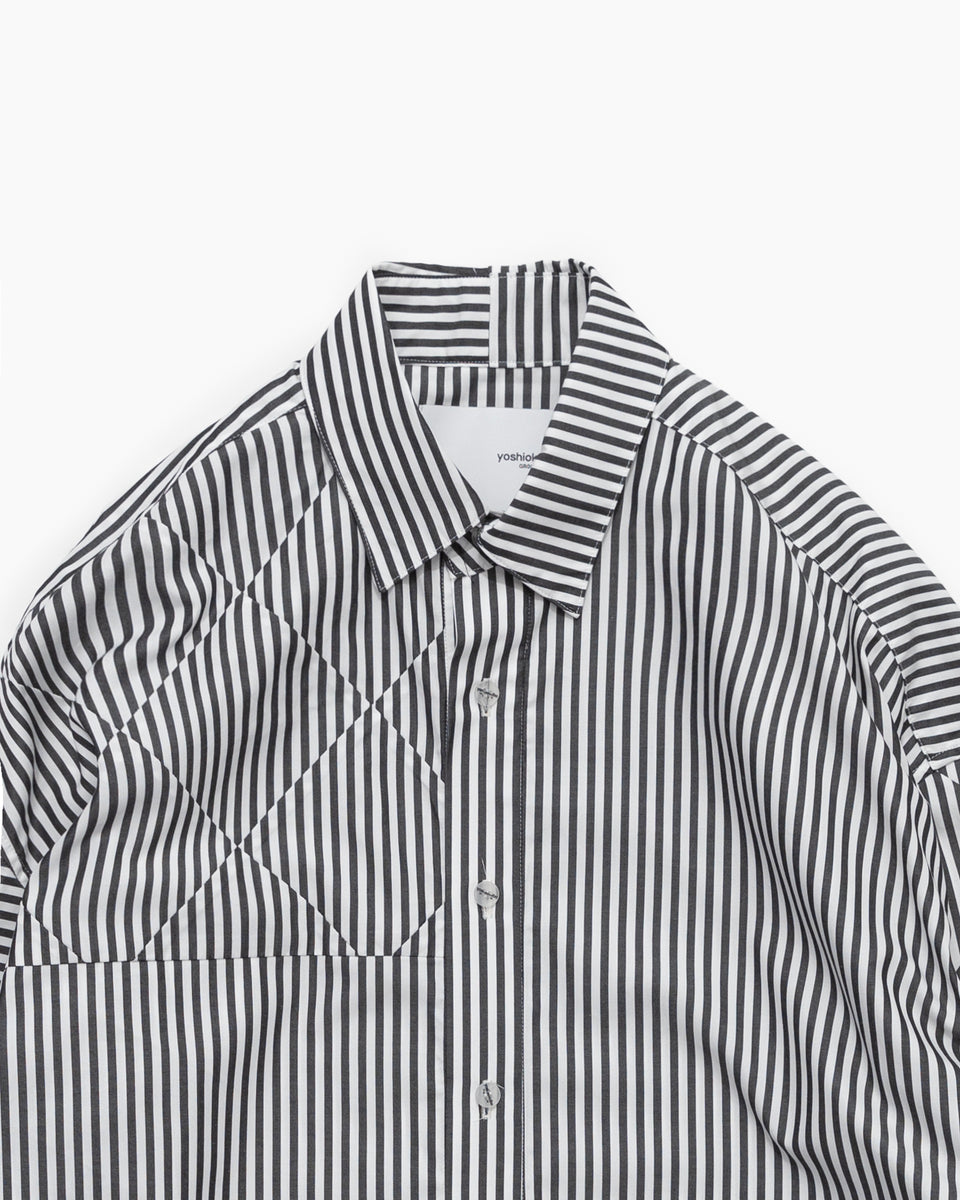 【23AW】ミックスストライプL/Sシャツ