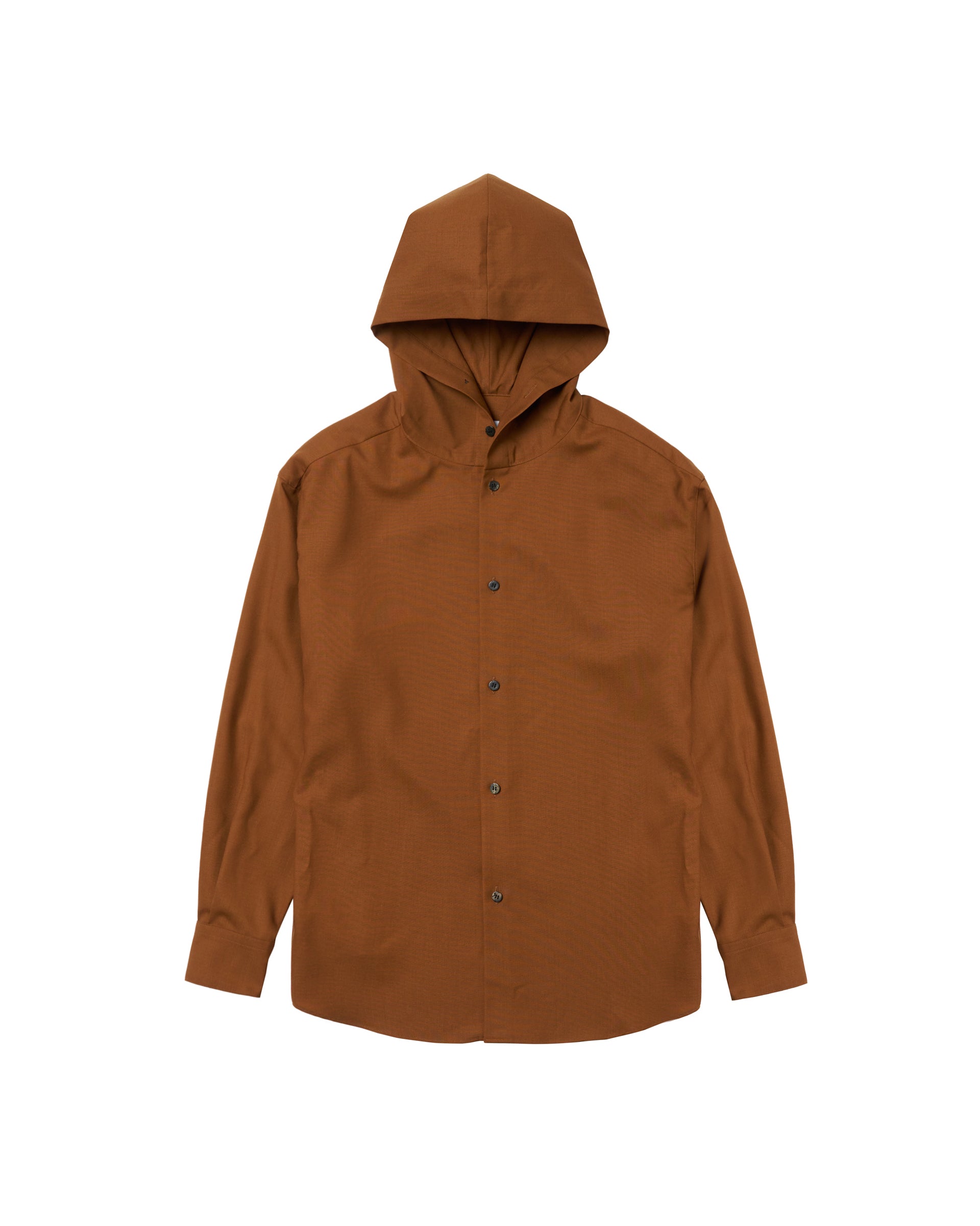 OVERCOAT】ウールフーデットシャツ – ファッションスナップストア