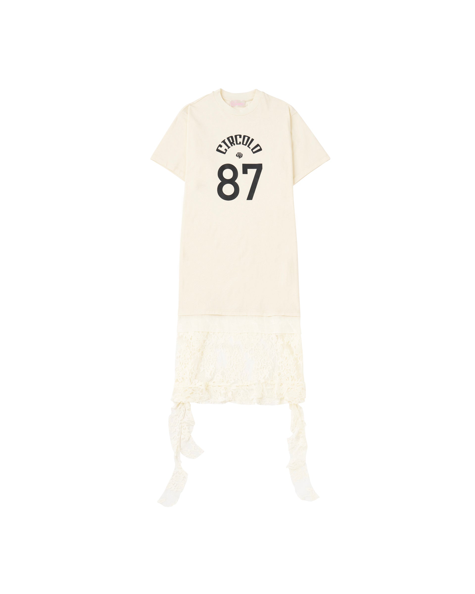 VIVIANO】チルコロ ロングTシャツ | ワンピース | ロゴ レース | F