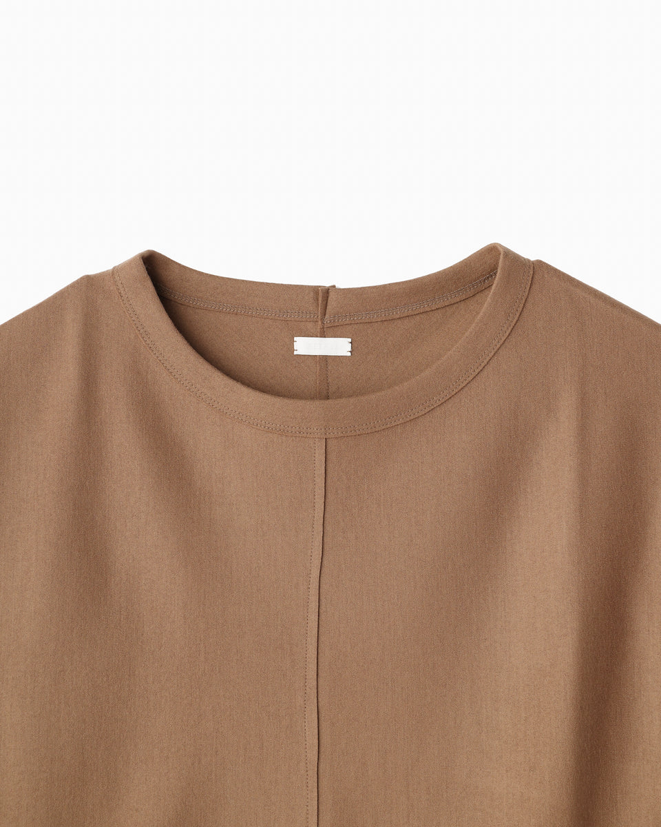 ツイストロングスリーブTシャツ(ブラウン)