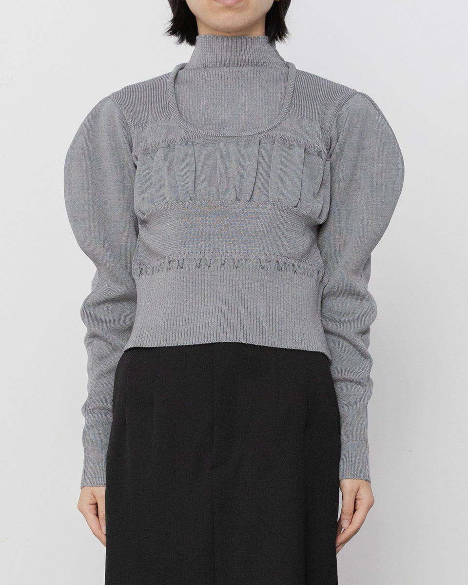【23AW】＜TARO HORIUCHI＞レイヤードネックトップ