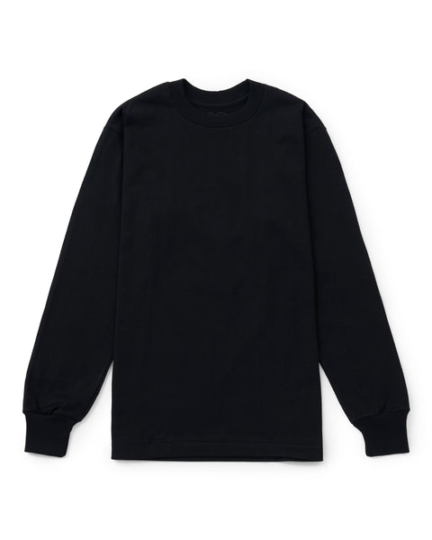 Hanes】Hanes T-SHIRTS KURO／クルーネックロングスリーブT