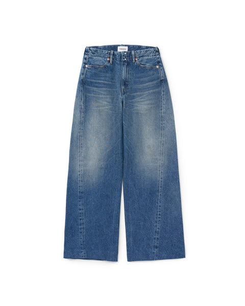 tanaka THE JEAN TROUSERS 32 デニム 極美品 TANAKA】ボーイジーンズトラウザーズ | ヴィンテージブルー | デニム